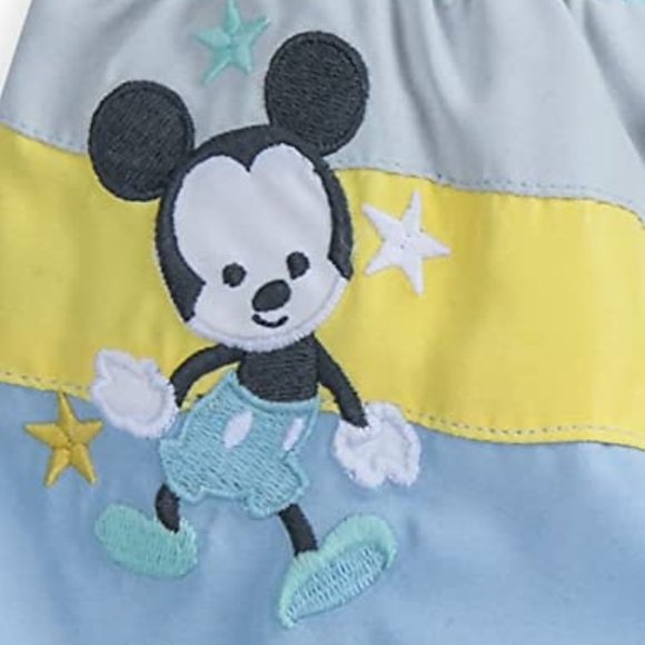 DISNEY BABY Mickey Mouse Baby Boy Swimsuit - Rash Guard and Swim Trunk  🐭 - Picture 9 of 15